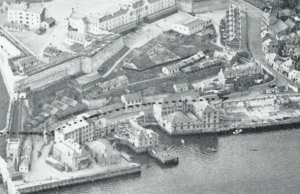 The water-front buildings that formed part of the Victualling Office and later the Emigration Depot.