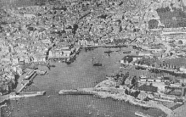 Sutton Pool, Plymouth, from the air.