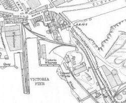 Victoria Wharves, Plymouth, 1914